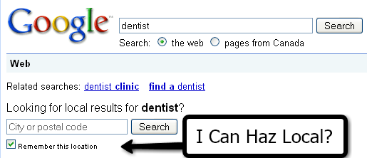 google-local-search-box google local search box Google Regional Search Suggests Local Queries for Generic Keywords